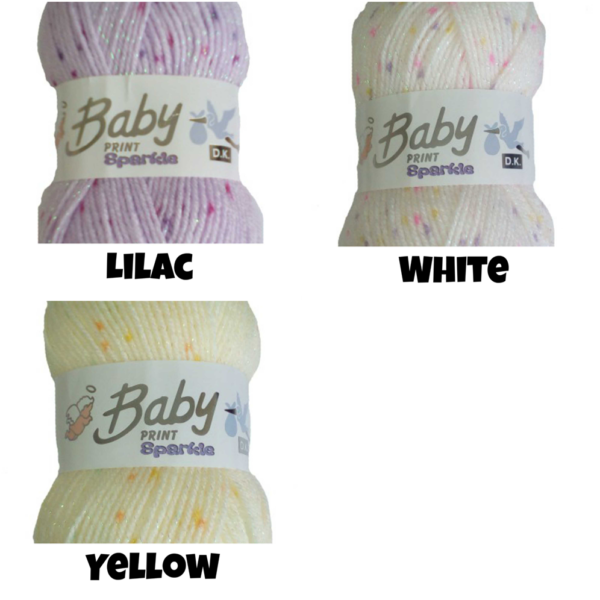 Baby Spot Prints Sparkle DK 100g - Image 3