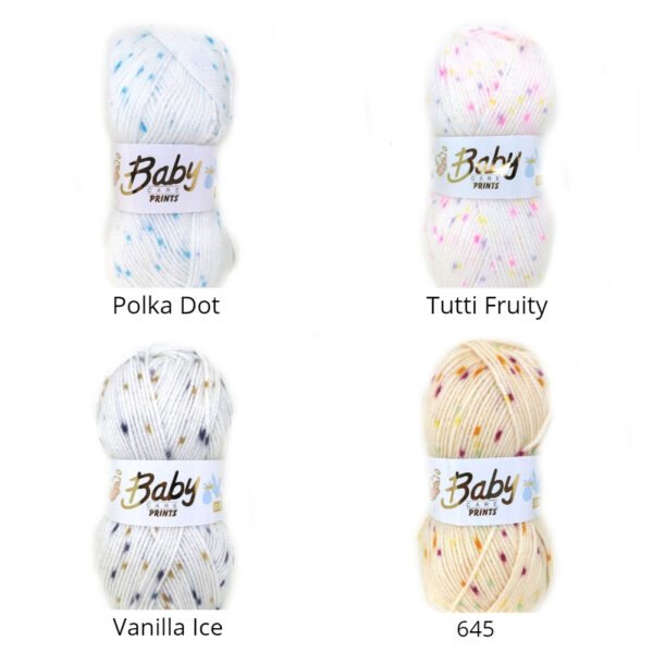 Woolcraft - Baby Spot Print DK 100g - Image 3