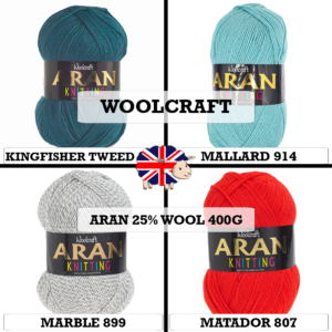 Woolcraft - Aran 25% Wool 400g