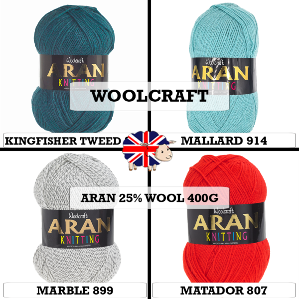 Woolcraft - Aran 25% Wool 400g - Image 6
