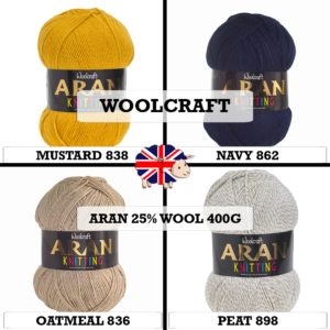Woolcraft - Aran 25% Wool 400g