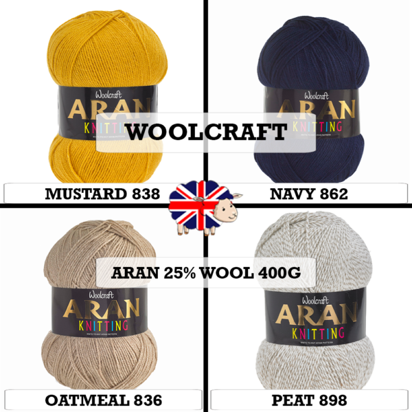 Woolcraft - Aran 25% Wool 400g - Image 7
