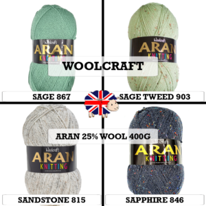 Woolcraft - Aran 25% Wool 400g