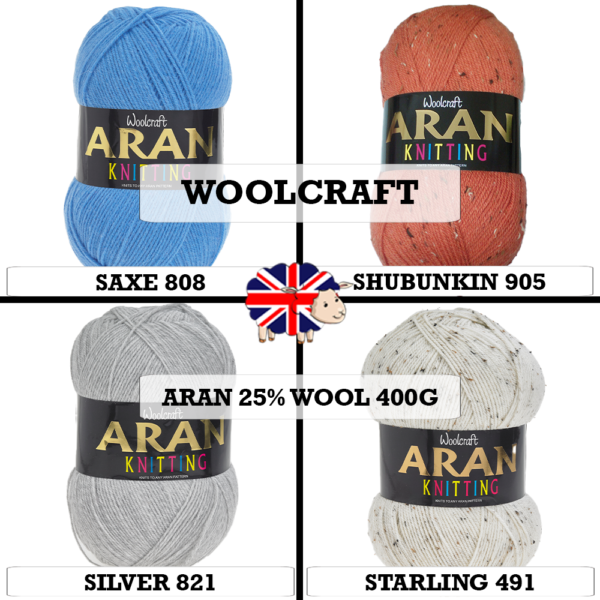 Woolcraft - Aran 25% Wool 400g - Image 10