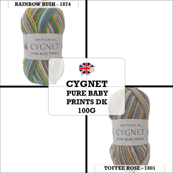Cygnet - Pure Baby Prints DK 100g - Image 4