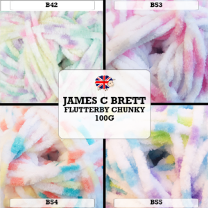 James C Brett - Flutterby Chunky 100g
