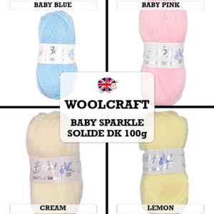 Woolcraft - Baby Sparkle Solide DK 100g