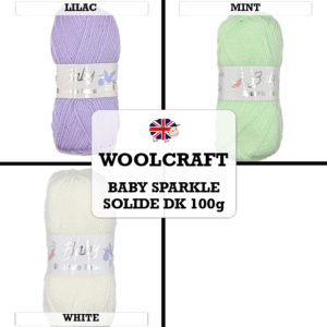 Woolcraft - Baby Sparkle Solide DK 100g
