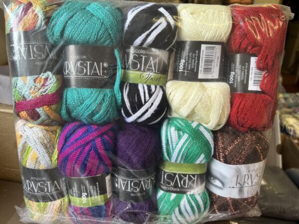 King Cole Krystal Scarf Yarn 10 x 100g