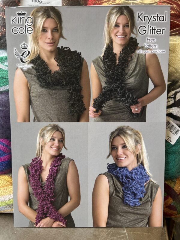 King Cole Krystal Scarf Yarn 10 x 100g - Image 2