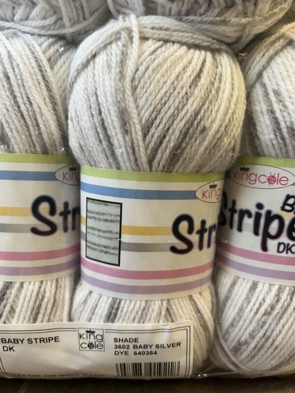 6 x 100g King Cole Baby Stripe Dk - Image 5